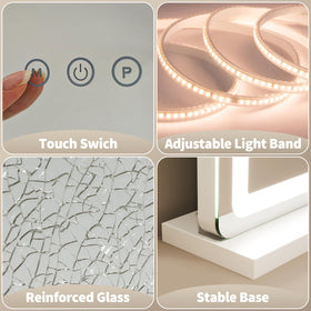 FENNIO Vanity Mirror with warm light setting