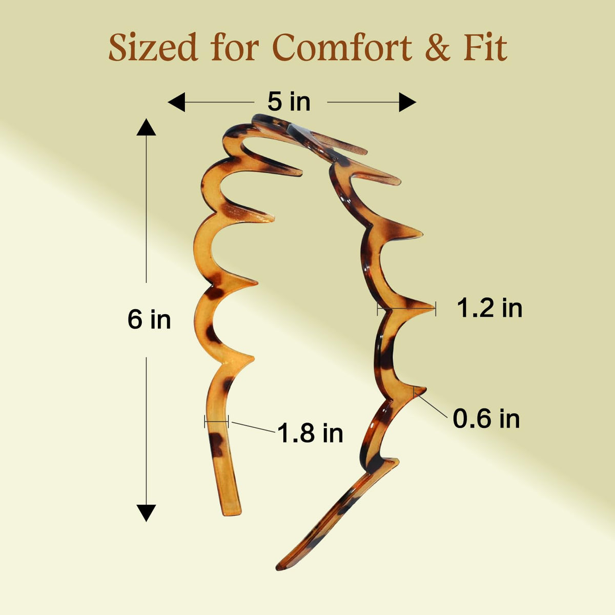 fenshine Zig Zag Headband close-up showing teeth design