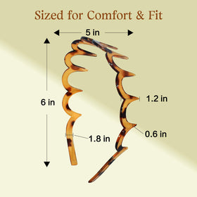 fenshine Zig Zag Headband close-up showing teeth design