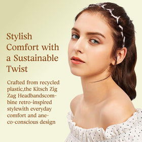 fenshine Zig Zag Headband displayed on a flat surface