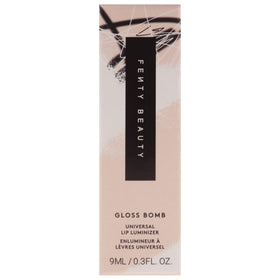 FENTY BEAUTY Gloss Bomb 05 Hot Chocolit on model's lips