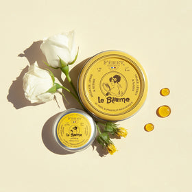 Feret Parfumeur balm close-up with ingredients listed