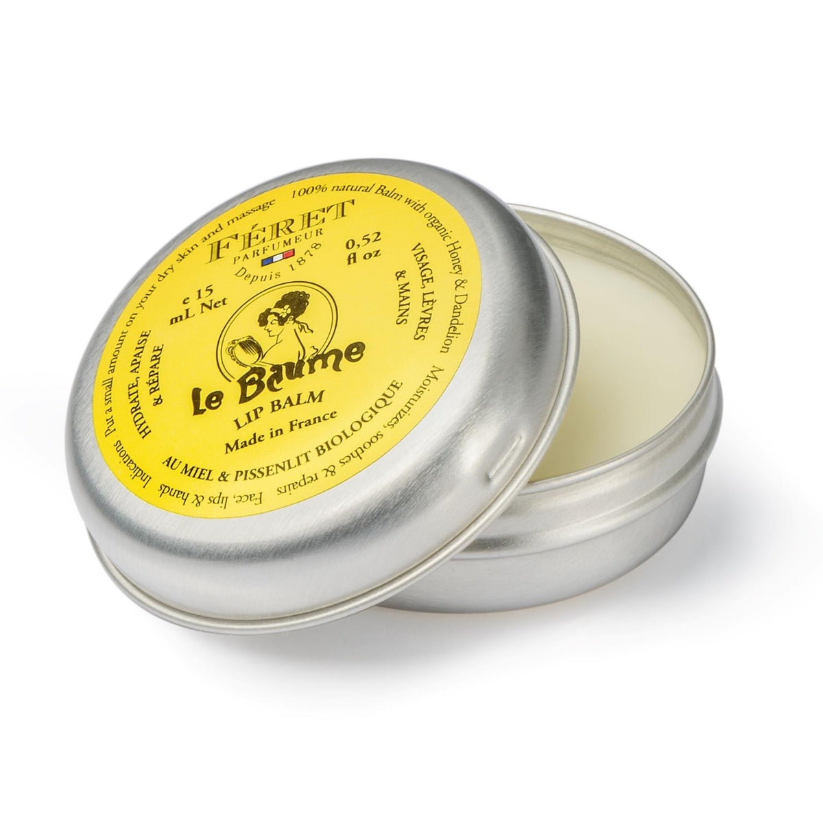 Feret Parfumeur balm showing texture on a fingertip