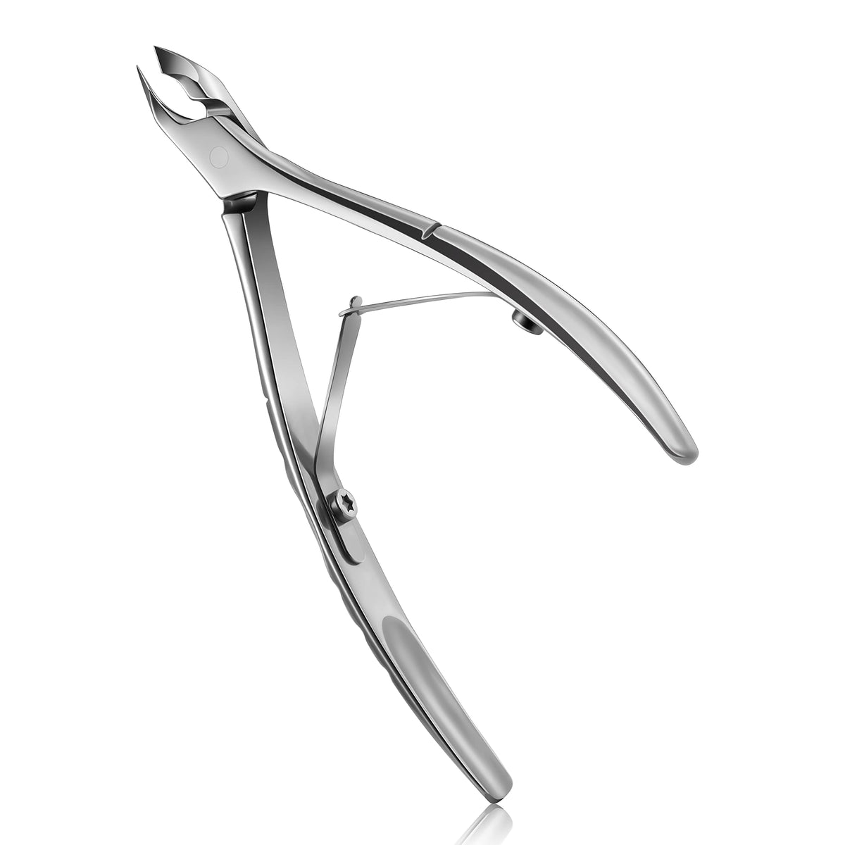FERYES Cuticle Clipper 2-in-1 tool with stainless steel finish