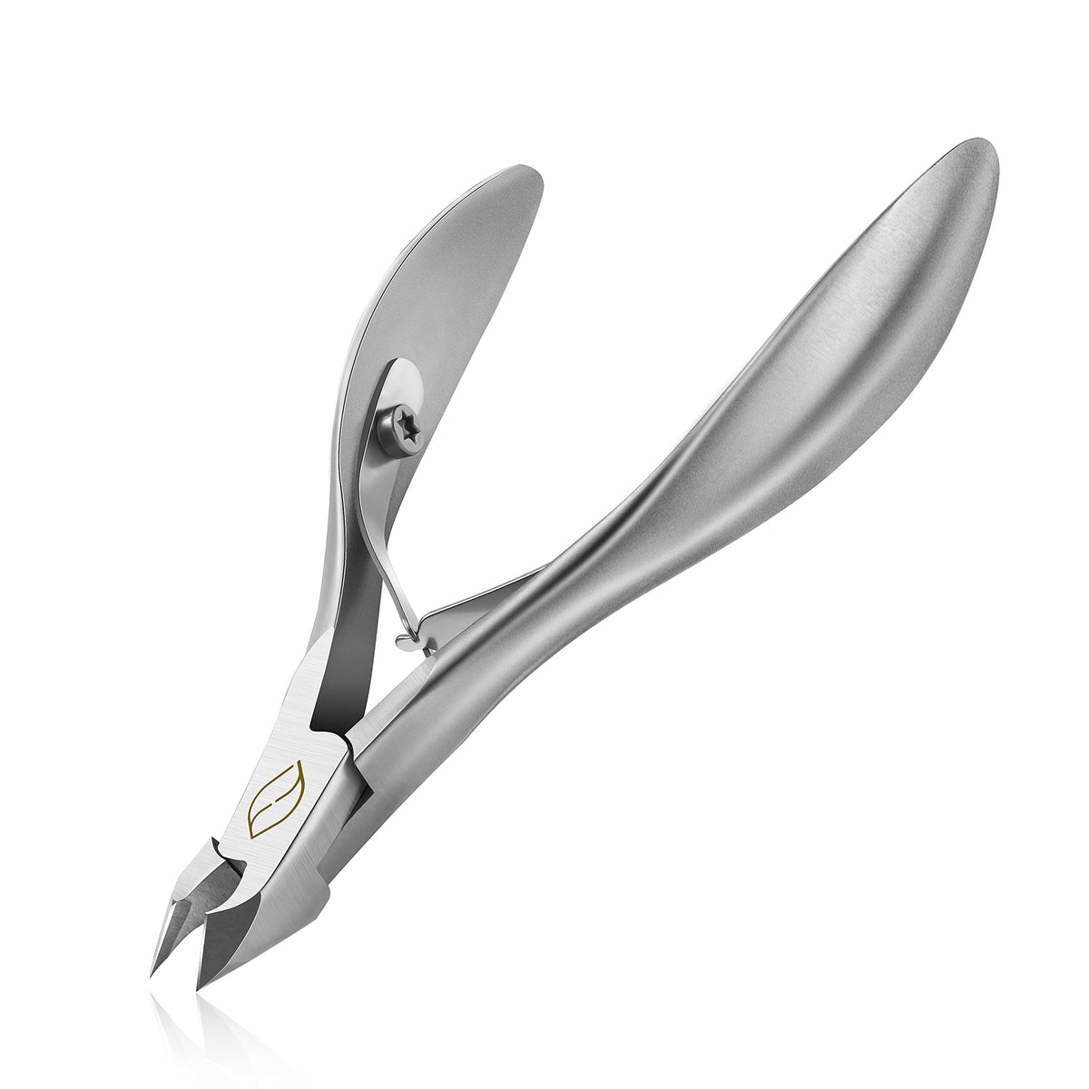 FERYES Cuticle Clippers 1/2 Jaw front view with ergonomic handle