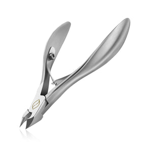 FERYES Cuticle Clippers 1/2 Jaw front view with ergonomic handle
