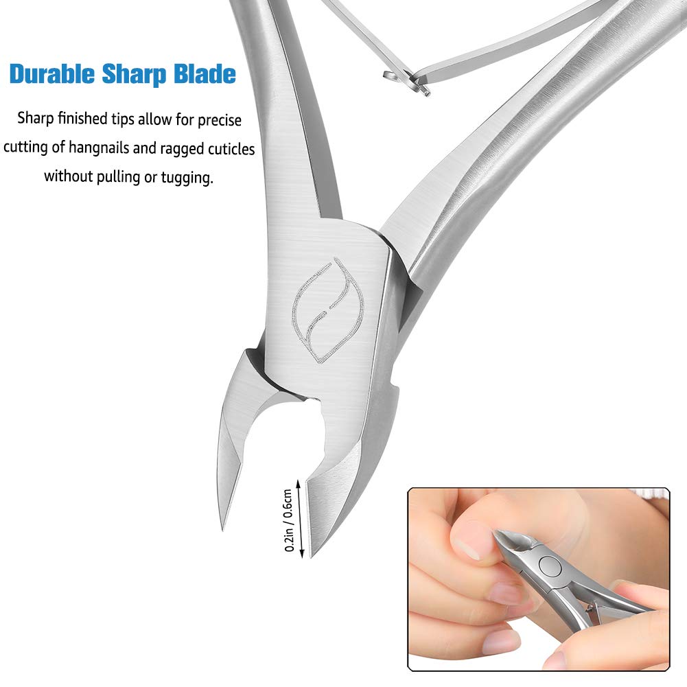 FERYES Cuticle Clippers held in hand for demonstration