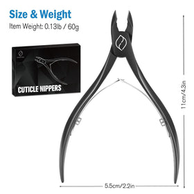 FERYES Cuticle Cutters next to other nail care tools