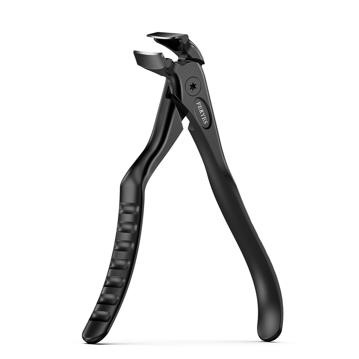 FERYES ergonomic long handle nail clippers front view