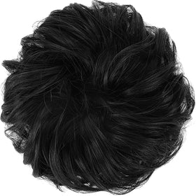 FESHFEN Large Messy Bun Hair Piece displayed with elastic hair tie