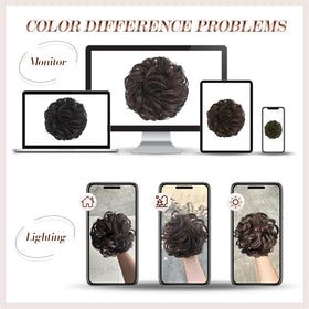 FESHFEN Large Messy Bun Hair Piece in various hairstyles