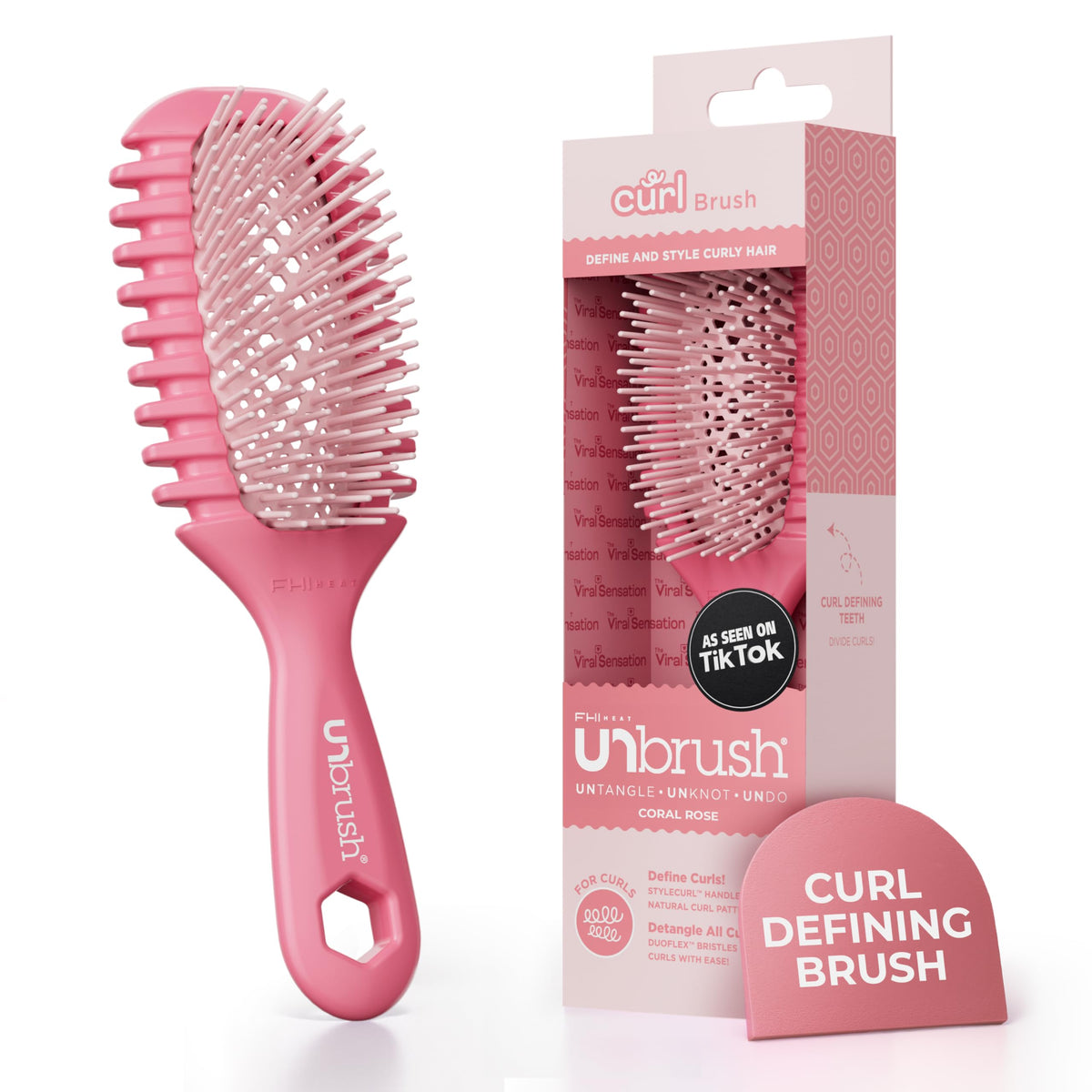 FHI Heat UNbrush Curl Detangling Brush front view