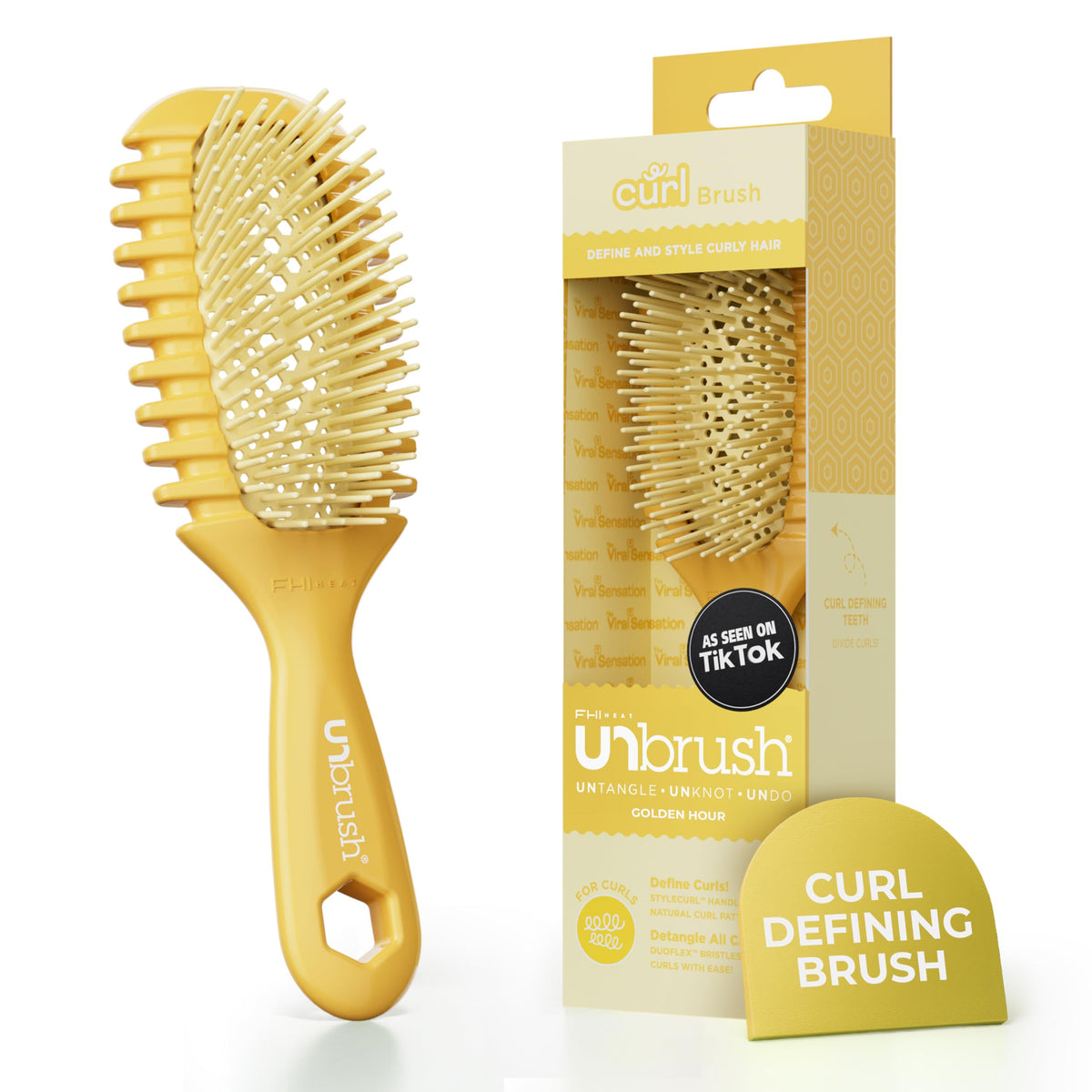 FHI Heat UNbrush Curl Detangling Brush front view