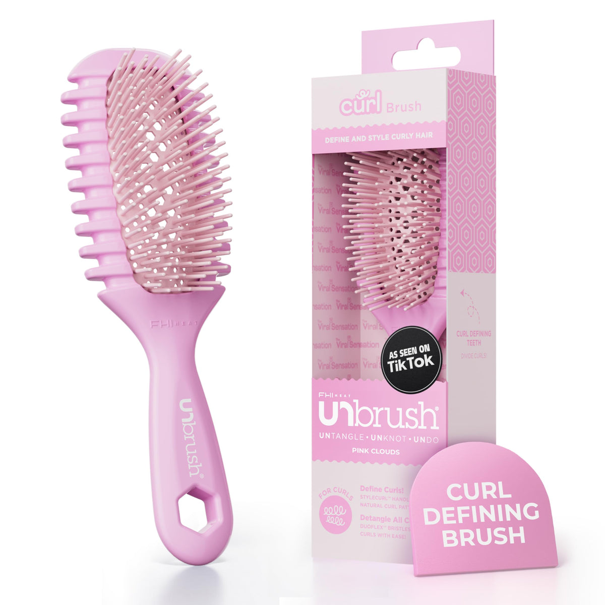 FHI Heat UNbrush Curl Detangling Brush front view