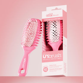FHI Heat UNbrush Curl Detangling Brush in use on wet hair