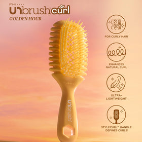 FHI Heat UNbrush Curl Detangling Brush showing DuoFlex bristles