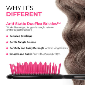 FHI Heat UNbrush Detangling Brush back view showing bristles