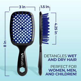 FHI Heat UNbrush Detangling Brush back view showing vented design