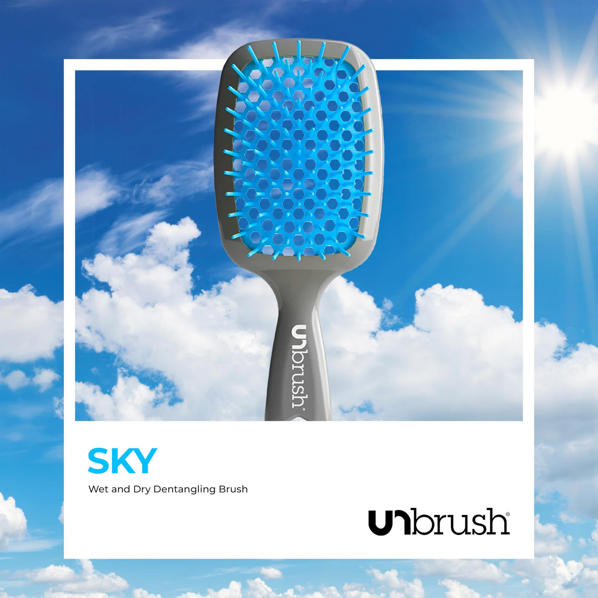 FHI Heat UNbrush Detangling Brush being held in hand