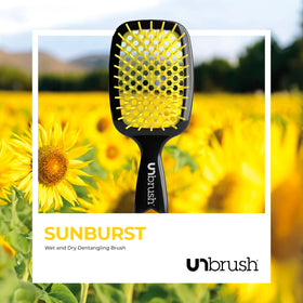 FHI Heat UNbrush Detangling Brush close-up of DuoFlex bristles