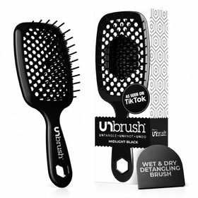 FHI Heat UNbrush Detangling Brush front view in black