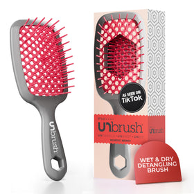 FHI Heat UNbrush Detangling Brush front view in Nordic Berry