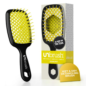 FHI Heat UNbrush Detangling Brush front view with DuoFlex bristles