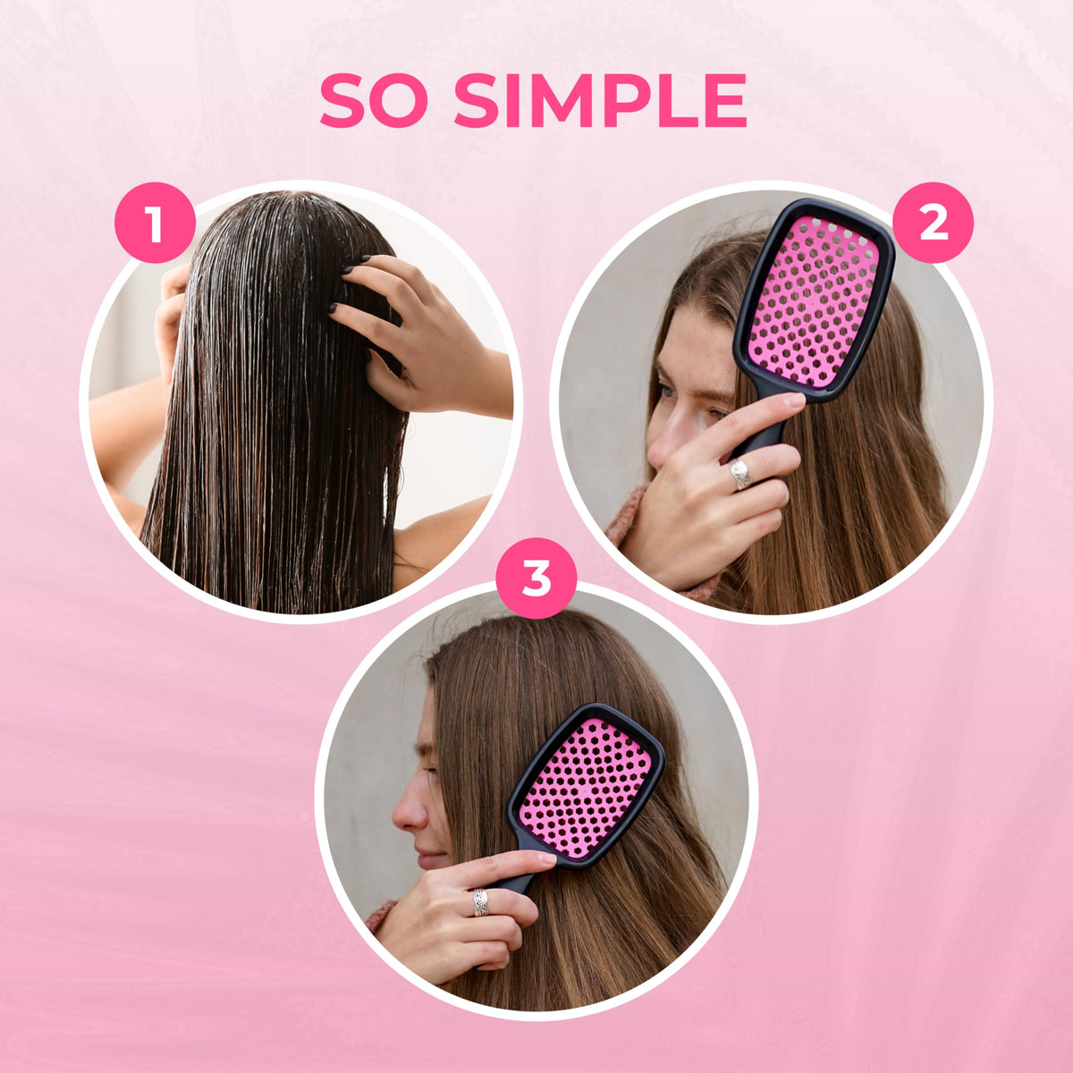 FHI Heat UNbrush Detangling Brush in a lifestyle setting with family