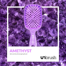 FHI Heat UNbrush Detangling Brush in hand for styling