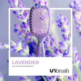 FHI Heat UNbrush Detangling Brush in use on dry hair
