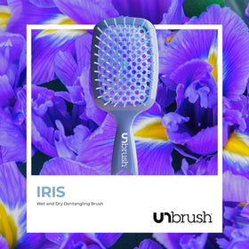 FHI Heat UNbrush Detangling Brush in use on dry hair