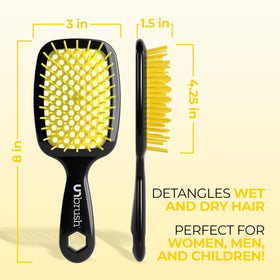 FHI Heat UNbrush Detangling Brush in use on wet hair
