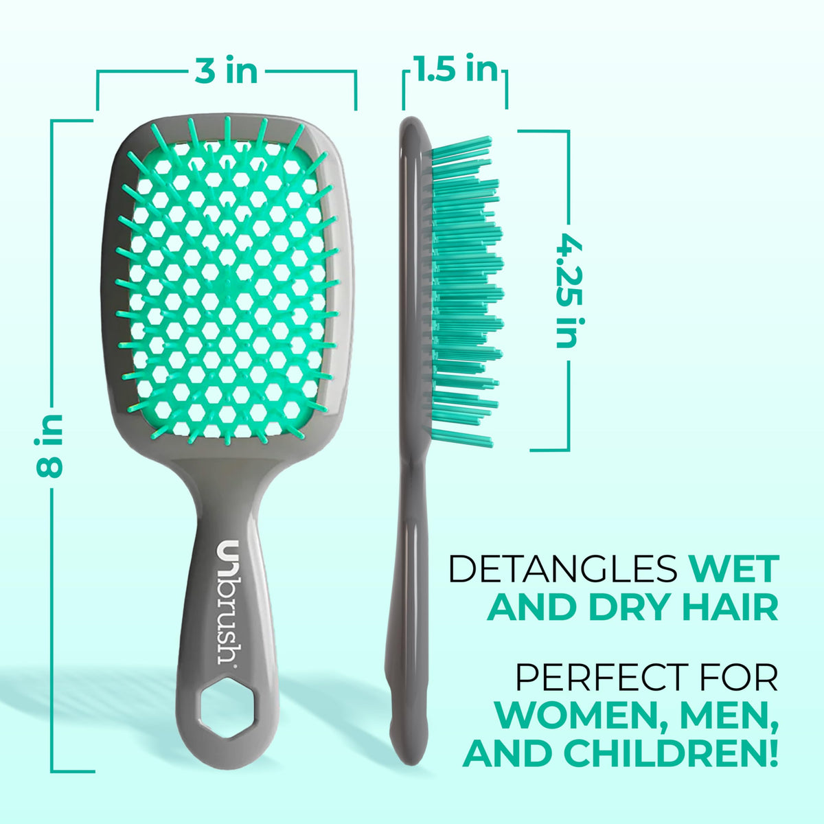 FHI Heat UNbrush Detangling Brush in use on wet hair