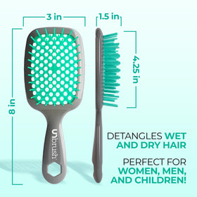 FHI Heat UNbrush Detangling Brush in use on wet hair