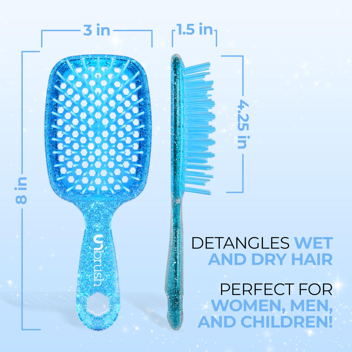 FHI Heat UNbrush Detangling Brush in use on wet hair