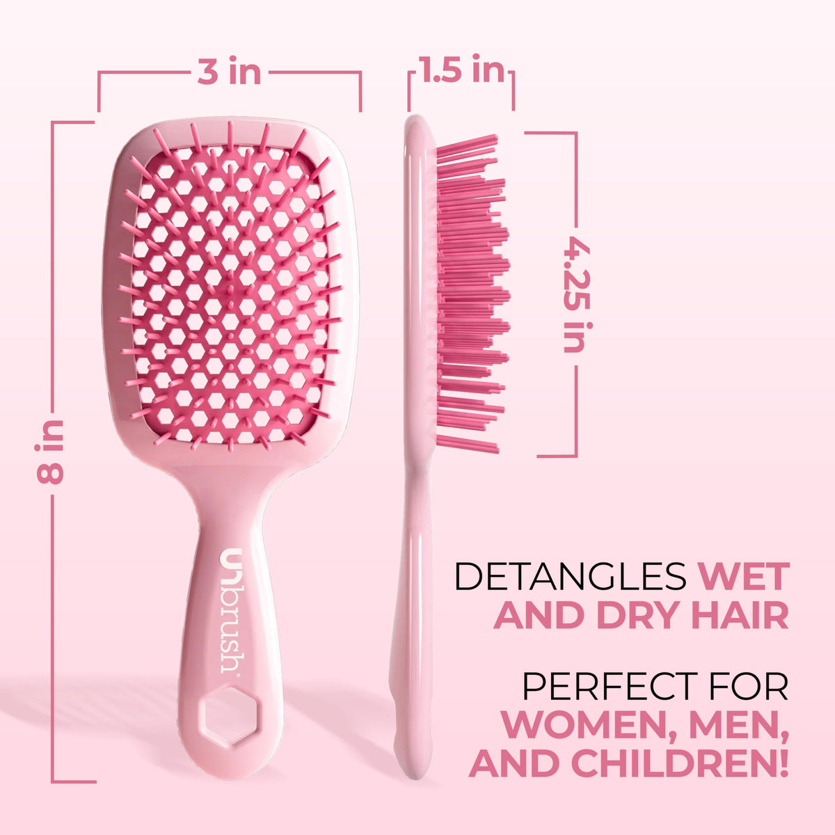 FHI Heat UNbrush Detangling Brush in use on wet hair