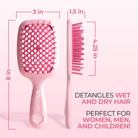 FHI Heat UNbrush Detangling Brush in use on wet hair
