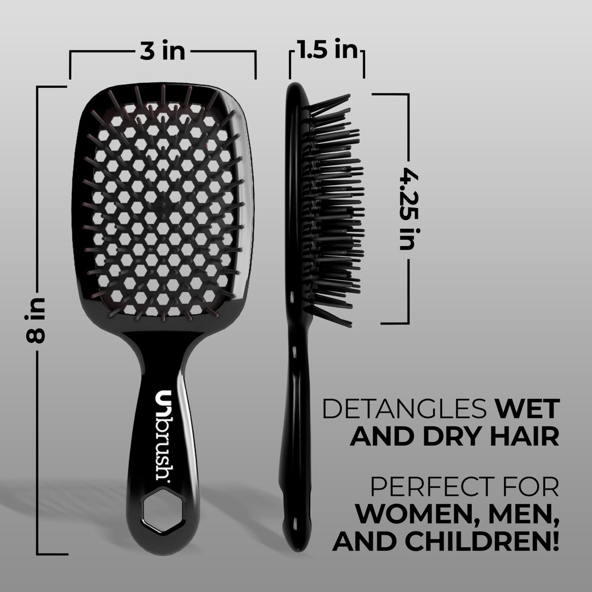 FHI Heat UNbrush Detangling Brush in use on wet hair