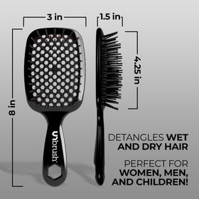 FHI Heat UNbrush Detangling Brush in use on wet hair