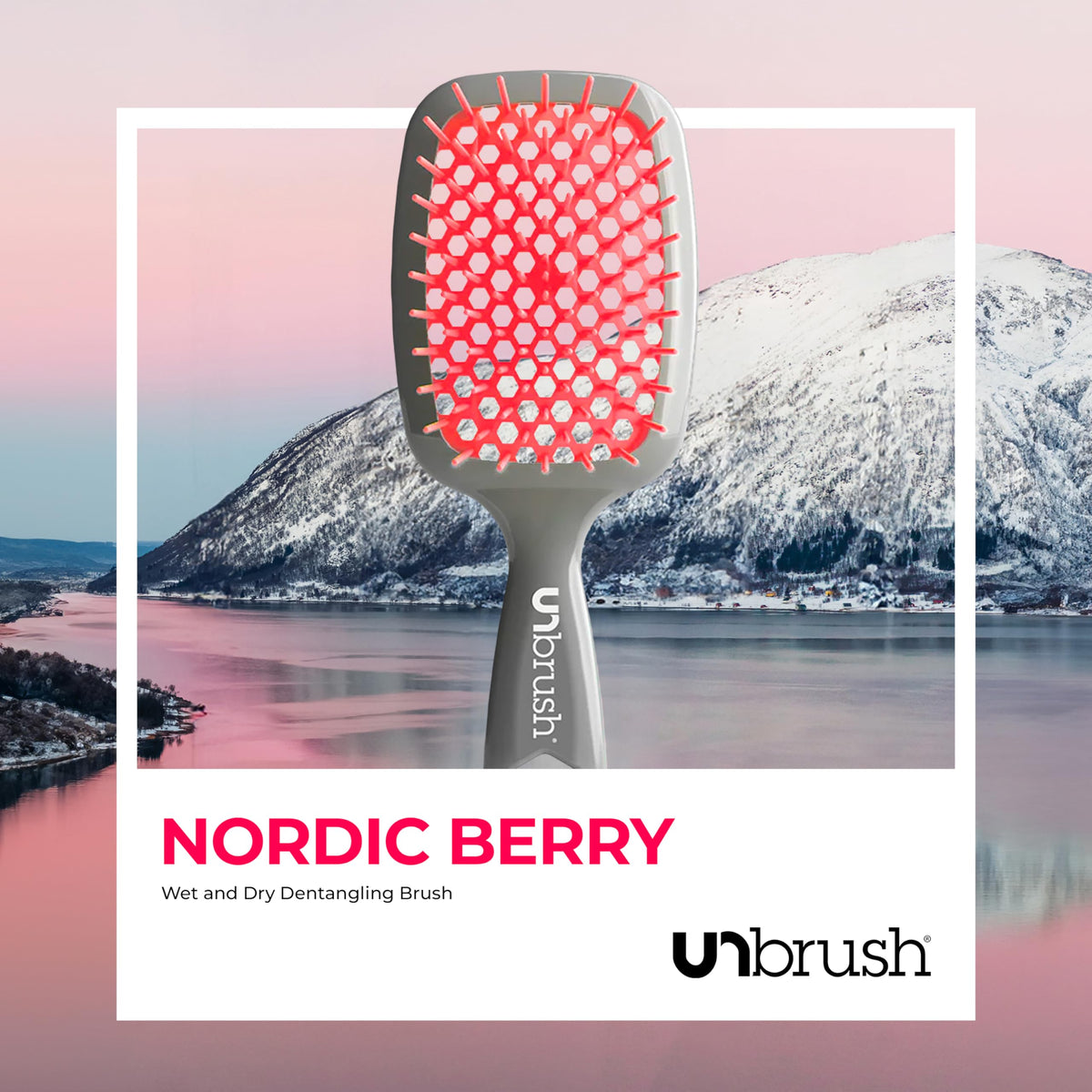 FHI Heat UNbrush Detangling Brush in use on wet hair
