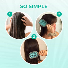 FHI Heat UNbrush Detangling Brush lifestyle scene with user