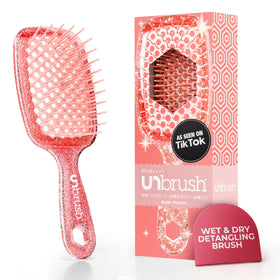 FHI Heat UNbrush Detangling Brush Ruby Peach front view