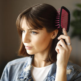 FHI Heat UNbrush Detangling Brush side view highlighting lightweight design