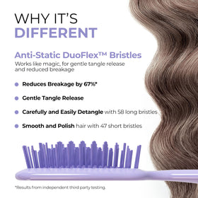 FHI Heat UNbrush Detangling Brush side view showing bristles