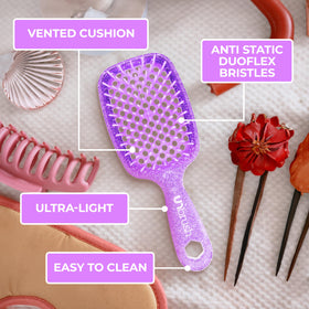 FHI Heat UNbrush Detangling Brush with hair strands