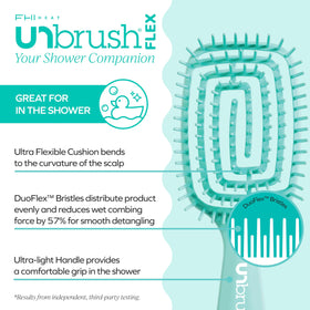 FHI Heat UNbrush Flex Detangling Brush with bristles close-up