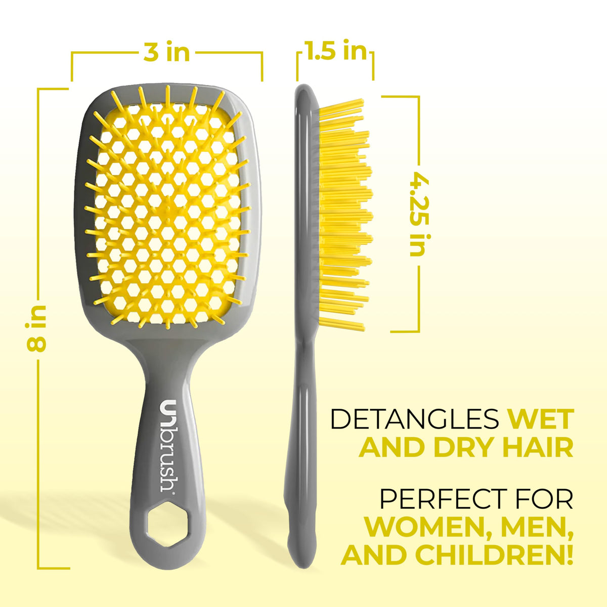 FHI Heat UNbrush in use on wet hair