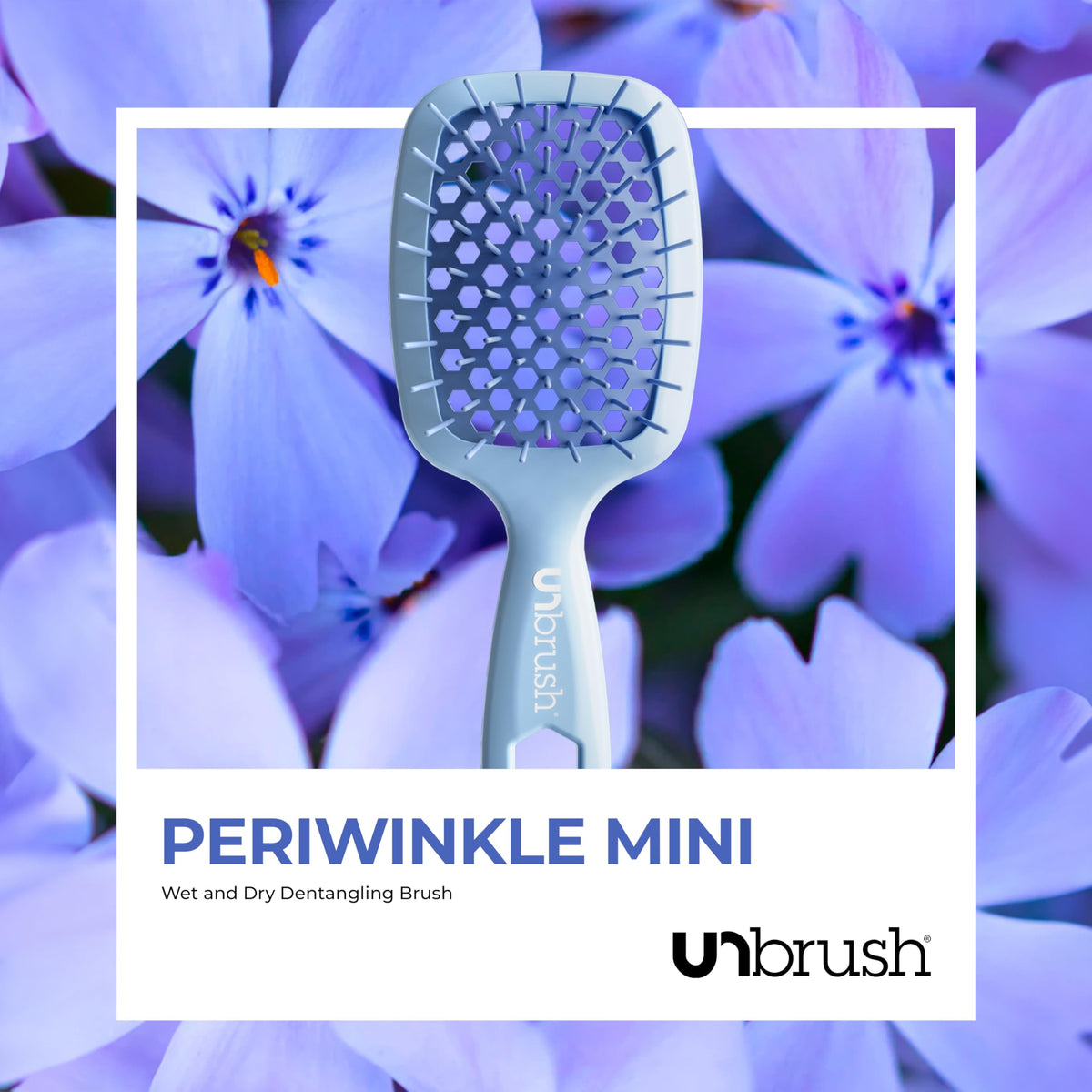 FHI Heat UNbrush Mini Detangling Brush being used on dry hair