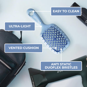 FHI Heat UNbrush Mini Detangling Brush being used on wet hair