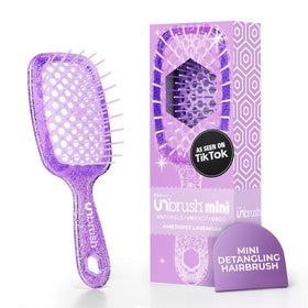 FHI Heat UNbrush Mini Detangling Brush front view with pink bristles